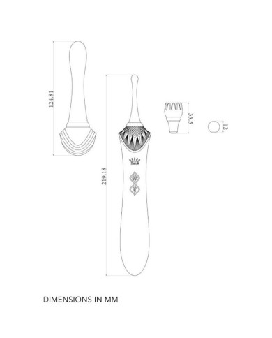 ZALO - BESS 2 CLITORAL MASSAGER BLACK