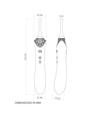 ZALO - BESS 2 CLITORAL MASSAGER BLACK