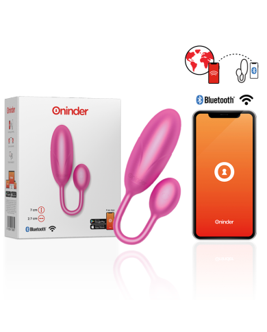 ONINDER - ŒUF VIBRANT DENVER ROSE 7 X 2,7 CM APPLICATION GRATUITE