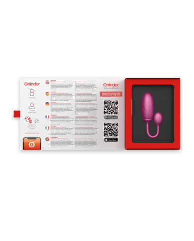 ONINDER - ŒUF VIBRANT DENVER ROSE 7 X 2,7 CM APPLICATION GRATUITE