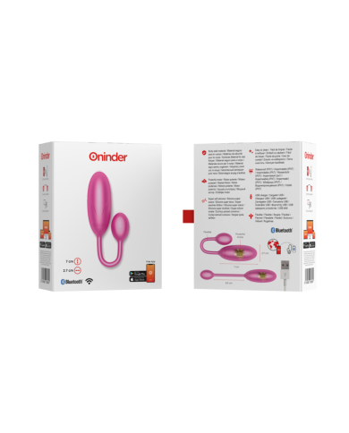 ONINDER - ŒUF VIBRANT DENVER ROSE 7 X 2,7 CM APPLICATION GRATUITE