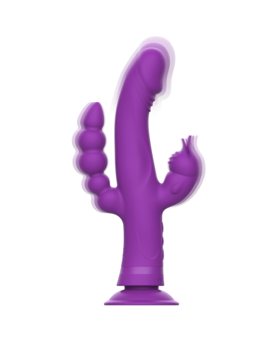 INTENSE - VIBRATEUR EN SILICONE CASANOVA RABBIT TRIPLE MOTEUR VIOLET