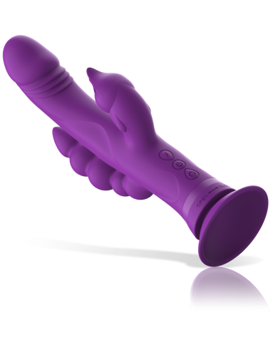 INTENSE - VIBRATEUR EN SILICONE CASANOVA RABBIT TRIPLE MOTEUR VIOLET