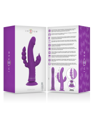 INTENSE - VIBRATEUR EN SILICONE CASANOVA RABBIT TRIPLE MOTEUR VIOLET