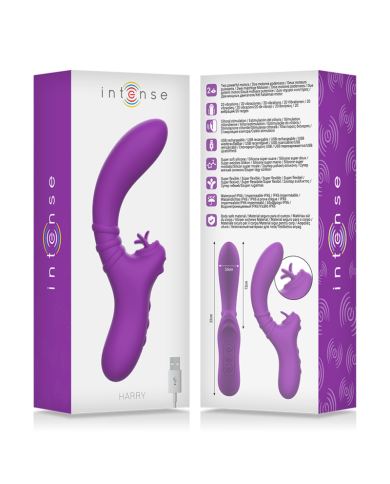 INTENSE - VIBRATEUR FLEXIBLE HARRY AVEC LANGUE VIOLET