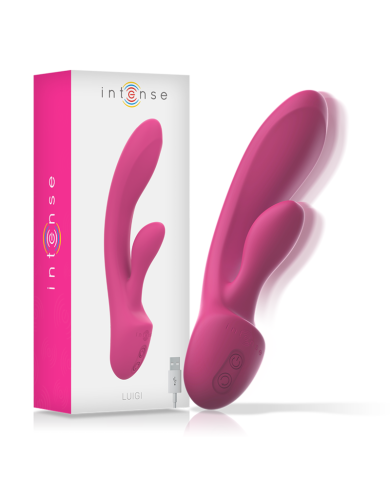 INTENSE - VIBRATEUR LUIGI RABBIT SILICONE LIQUIDE ROSE