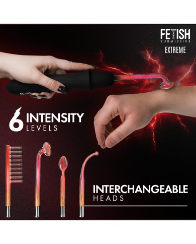 FETISH SUBMISSIVE - VIBRADOR WAND ELECTROESTIMULACIÓN ALTA FRECUENCIA