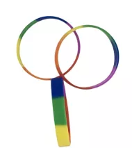 PRIDE - BRACELET EN SILICONE DRAPEAU LGBT PRIDE - BRACELET EN SILICONE DRAPEAU LGBT