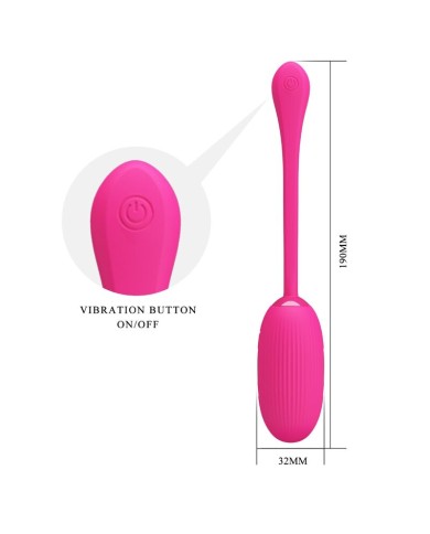 PRETTY LOVE - OEUF VIBRANT RECHARGEABLE DOREEN MAGENTA TÉLÉCOMMANDE