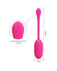 PRETTY LOVE - OEUF VIBRANT RECHARGEABLE DOREEN MAGENTA TÉLÉCOMMANDE