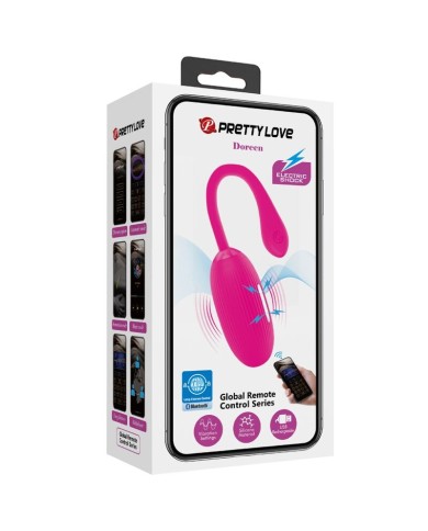 PRETTY LOVE - OEUF VIBRANT RECHARGEABLE DOREEN MAGENTA TÉLÉCOMMANDE