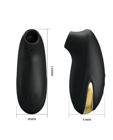 PRETTY LOVE - MASSEUR À ASPIRATION RECHARGEABLE DE LUXE NOIR