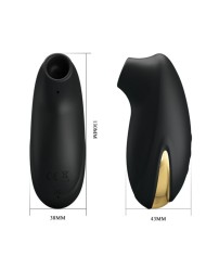 PRETTY LOVE - MASSEUR À ASPIRATION RECHARGEABLE DE LUXE NOIR