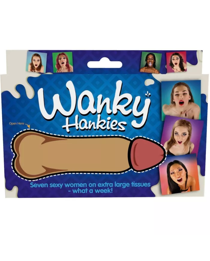 SPENCER & FLEETWOOD - WANKY HANKIES 7 MOUCHOIRS EXTRA LARGES POUR FEMMES SPENCER & FLEETWOOD - WANKY HANKIES 7 MOUCHOIRS EXTRA LARGES POUR FEMMES