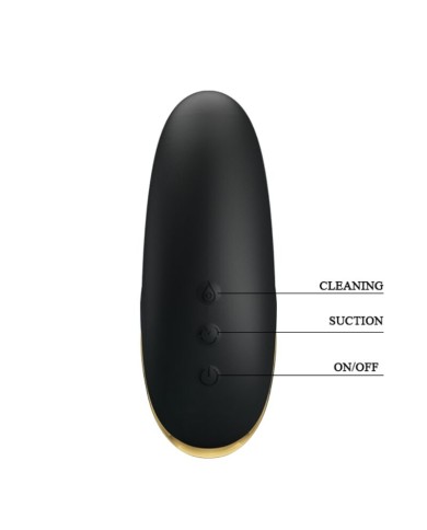 PRETTY LOVE - MASSEUR À ASPIRATION RECHARGEABLE DE LUXE NOIR