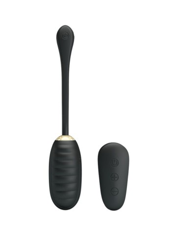 PRETTY LOVE - DOREEN OEUF VIBRANT RECHARGEABLE DE LUXE NOIR TÉLÉCOMMANDE