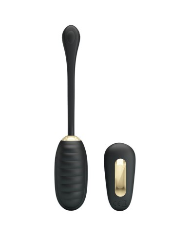 PRETTY LOVE - DOREEN OEUF VIBRANT RECHARGEABLE DE LUXE NOIR TÉLÉCOMMANDE