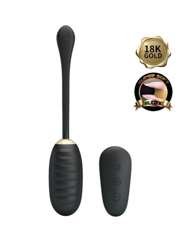 PRETTY LOVE - DOREEN OEUF VIBRANT RECHARGEABLE DE LUXE NOIR TÉLÉCOMMANDE