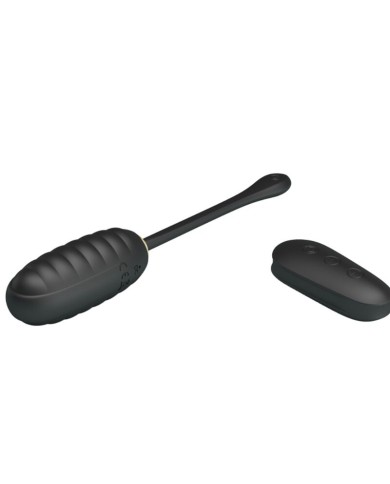 PRETTY LOVE - DOREEN OEUF VIBRANT RECHARGEABLE DE LUXE NOIR TÉLÉCOMMANDE