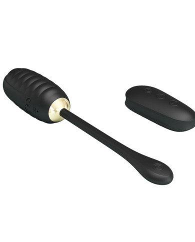 PRETTY LOVE - DOREEN OEUF VIBRANT RECHARGEABLE DE LUXE NOIR TÉLÉCOMMANDE