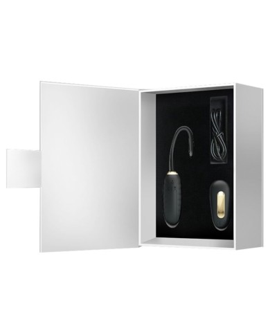 PRETTY LOVE - DOREEN OEUF VIBRANT RECHARGEABLE DE LUXE NOIR TÉLÉCOMMANDE