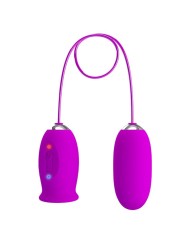 PRETTY LOVE - VIBRATEUR RECHARGEABLE DAISY DUAL EGG VIOLET