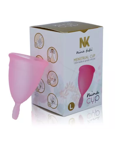 NINA KIKÍ - COUPE MENSTRUELLE ROSE - TAILLE L NINA KIKÍ - COUPE MENSTRUELLE ROSE - TAILLE L