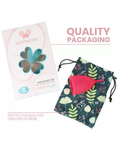 INTIMICHIC - COUPE MENSTRUELLE EN SILICONE MÉDICALE - TAILLE S INTIMICHIC - COUPE MENSTRUELLE EN SILICONE MÉDICALE - TAILLE S