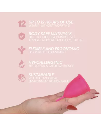 INTIMICHIC - COUPE MENSTRUELLE EN SILICONE MÉDICALE - TAILLE L INTIMICHIC - COUPE MENSTRUELLE EN SILICONE MÉDICALE - TAILLE L