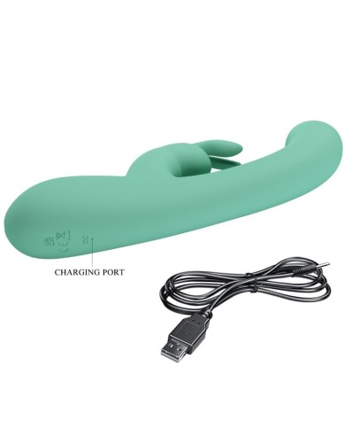 PRETTY LOVE - VIBRATEUR LAMAR LAPIN ET POINT G VERT