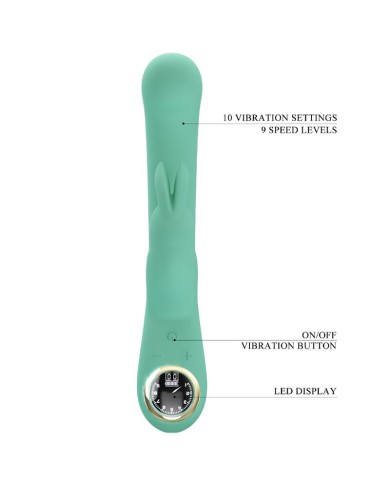 PRETTY LOVE - VIBRATEUR LAMAR LAPIN ET POINT G VERT
