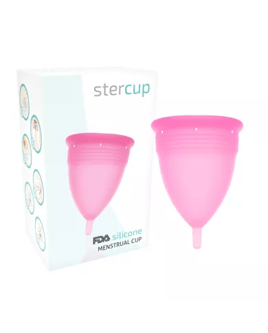 STERCUP - COUPE MENSTRUELLE EN SILICONE FDA ROSE - TAILLE L STERCUP - COUPE MENSTRUELLE EN SILICONE FDA ROSE - TAILLE L