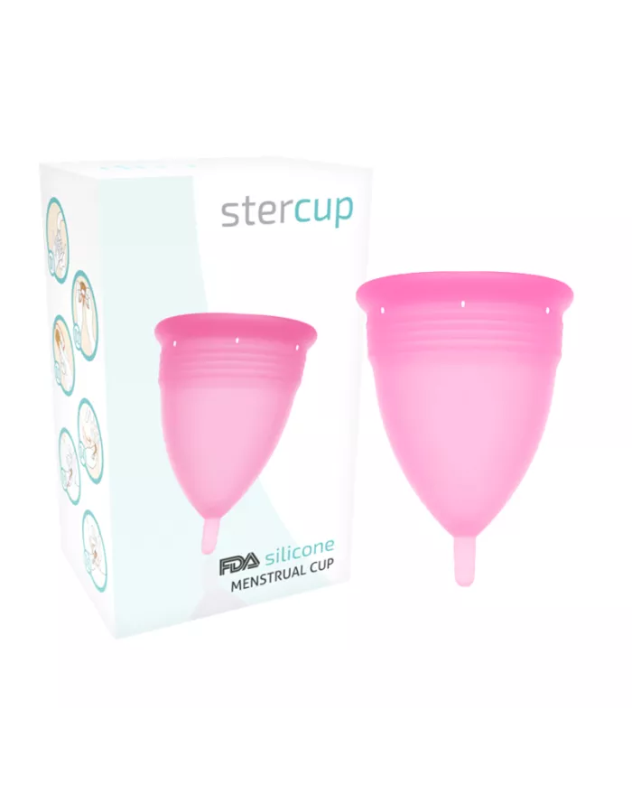 STERCUP - COUPE MENSTRUELLE EN SILICONE FDA ROSE - TAILLE L STERCUP - COUPE MENSTRUELLE EN SILICONE FDA ROSE - TAILLE L