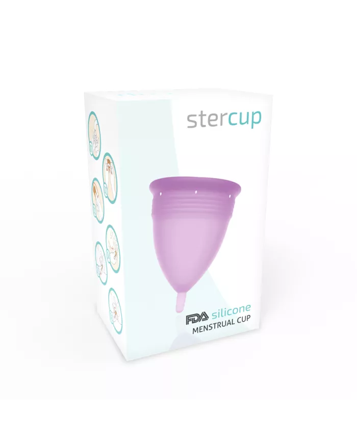 STERCUP - COUPE MENSTRUELLE EN SILICONE FDA LILAS - TAILLE L STERCUP - COUPE MENSTRUELLE EN SILICONE FDA LILAS - TAILLE L