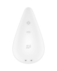 SATISFYER - VIBRATEUR DEW DROP LAY-ON BLANC