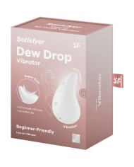 SATISFYER - VIBRATEUR DEW DROP LAY-ON BLANC