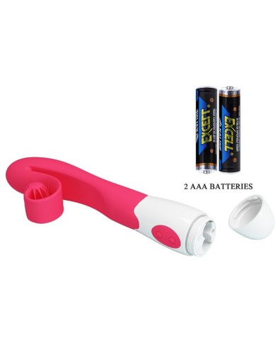 ROMANCE - VIBRATEUR ET STIMULATEUR 30 VITESSES ROSE