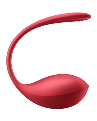 SATISFYER - SHINY PETAL STIMULATEUR À TÉLÉCOMMANDE À DISTANCE G POINT ROUGE APPLICATION GRATUITE