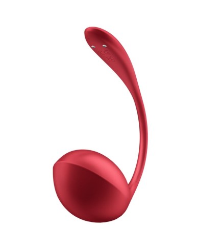 SATISFYER - SHINY PETAL STIMULATEUR À TÉLÉCOMMANDE À DISTANCE G POINT ROUGE APPLICATION GRATUITE