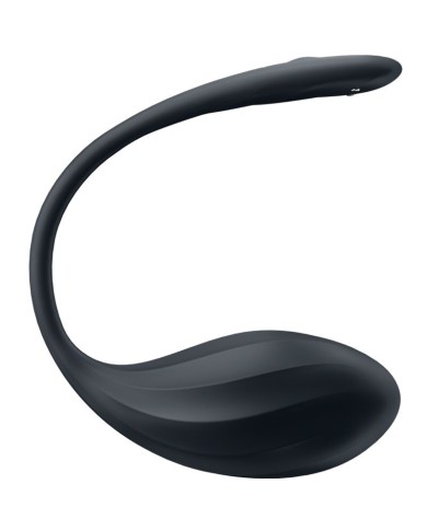 SATISFYER - RIBBED PETAL TÉLÉCOMMANDE DE STIMULATEUR DE POINT G NOIR APPLICATION GRATUITE