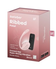 SATISFYER - RIBBED PETAL STIMULATEUR À DISTANCE G POINT ROSE APPLICATION GRATUITE
