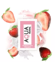 AQUA TRAVEL - LUBRIFIANT À BASE D'EAU SAVEUR CRÈME DE FRAISE 6 ML AQUA TRAVEL - LUBRIFIANT À BASE D'EAU SAVEUR CRÈME DE FRAISE 6 ML
