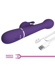 PRETTY LOVE - DEJON VIBRATEUR RABBIT 3 EN 1 MULTIFONCTION VIOLET