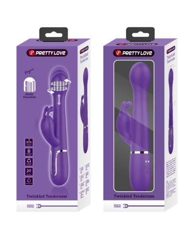 PRETTY LOVE - DEJON VIBRATEUR RABBIT 3 EN 1 MULTIFONCTION VIOLET