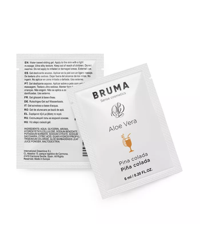 BRUMA - GEL GLISSANT À L''ALOE VERA SAVEUR PINA COLADA 6 ML