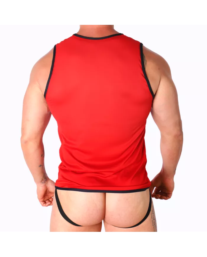 MACHO - T-SHIRT ROUGE S/M MACHO - T-SHIRT ROUGE S/M