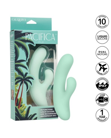 CALEXOTICS - PACIFICA FIJI VIBRATEUR & ESTIMULATEUR POINT G 10 VIBRATIONS AQUA