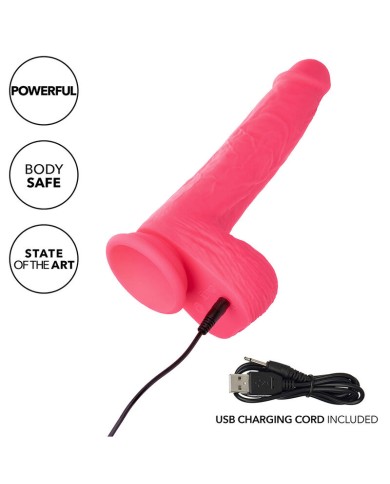 CALEXOTICS - STUDS VIBRATEUR RÉALISTE 10 VIBRATIONS ROSE