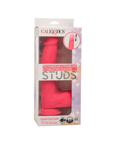CALEXOTICS - STUDS VIBRATEUR RÉALISTE 10 VIBRATIONS ROSE
