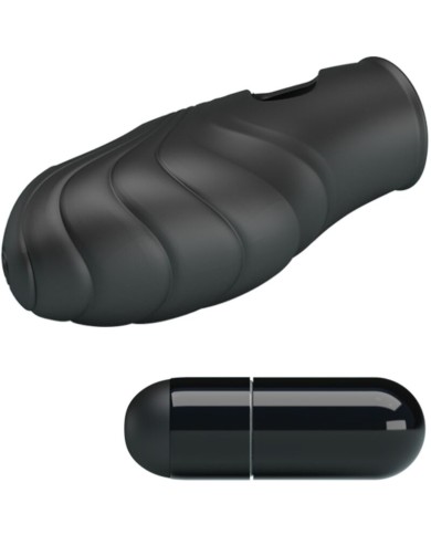 PRETTY LOVE - VIBRATEUR DE DOIGT EN SILICONE LICH NOIR